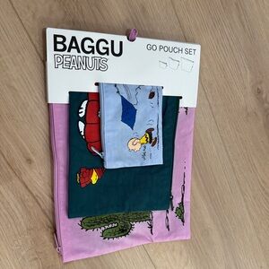 BAGGU Peanuts Go Pouch Set
